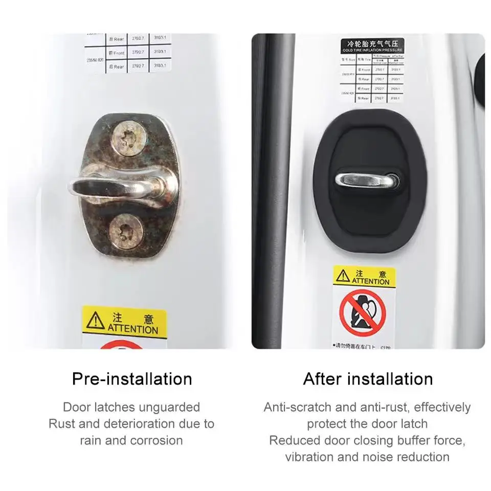 เบาะซิลิโคนปิดเสียงสำหรับประตูรถ, อุปกรณ์กลอนประตูรถเคสกันกระแทกตัวหน่วงการสั่นสะเทือนปิดเสียงได้อเนกประสงค์