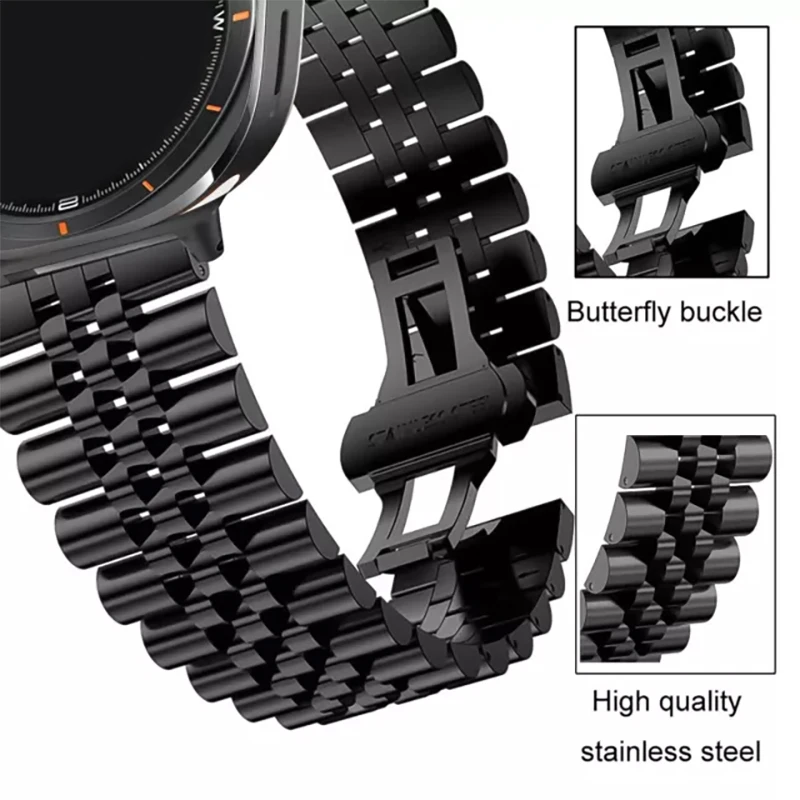 Pasek do Samsung Galaxy 7 Ultra 47MM Metalowa bransoletka ze stali nierdzewnej Bez szczeliny do Samsung Galaxy 7 Ultra Akcesoria do opasek na nadgarstek
