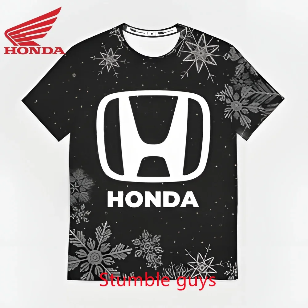 

Honda Kids Boys T-shirt Men Sport Short Sleeve Fashion Casual Sports Motorcycle Racing Biker Style Teen Clothes