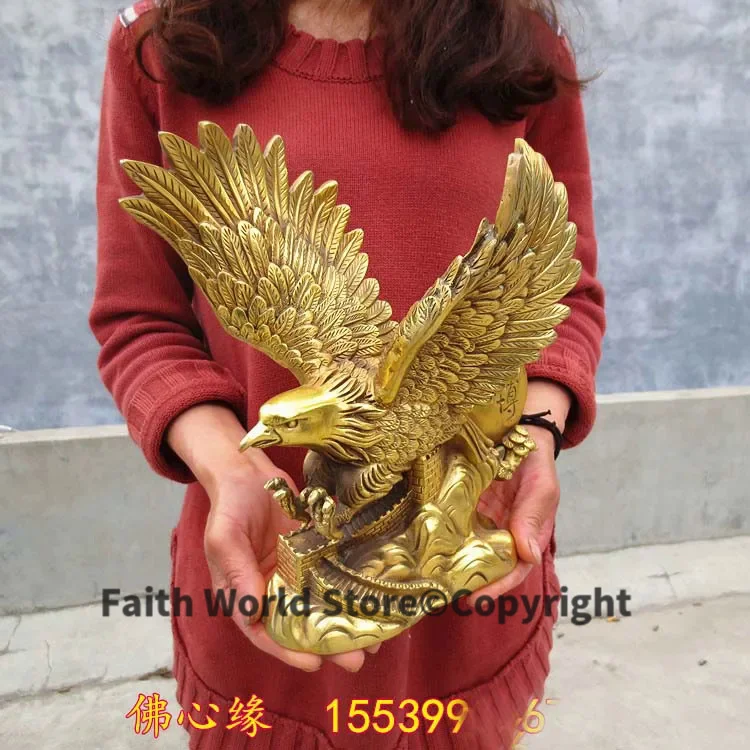 Лучший Деловой Подарок-классный домашний офис, эффективный талисман Фортуны, рисунок денег, Орел, стервятник, Великая стена, художественная статуя