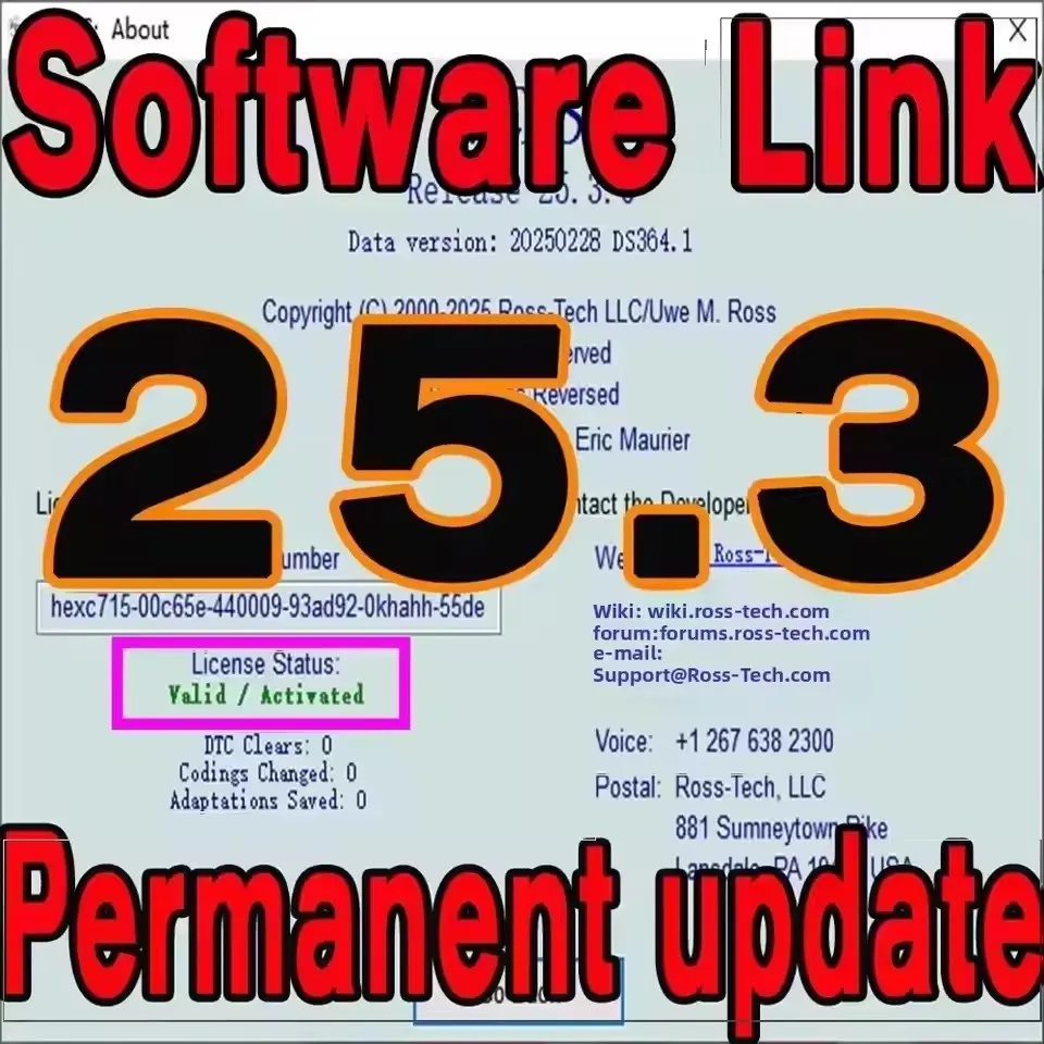 2025 برنامج ACTUALIZADO VAG-COM VCDS Obd2 Escaner HEX V2 Interfaz multilingüe PARA V.W/AU.DI/Sko.da/ Se.at/VIN ilimitados