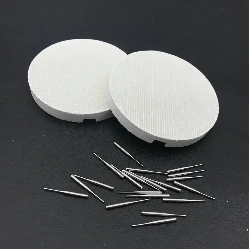 

2pcs Dental Lab Honeycomb Round Firing Trays with 20pcs Metal Pins Dental Technician Supplies Dental Supply