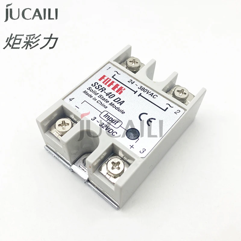 Jucaili printer SSR-10DA/25DA/30DA/40DA power supply relay for large format printer Electronic relay