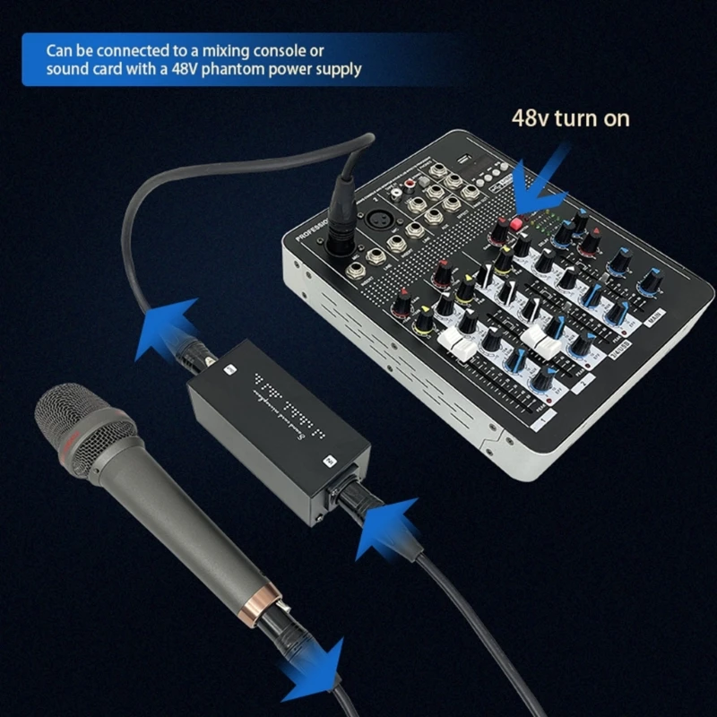 Professional Preamp Improve Recording Experience Dynamic Microphone Preamp Sounds Boosters for Broadcast and Podcasts