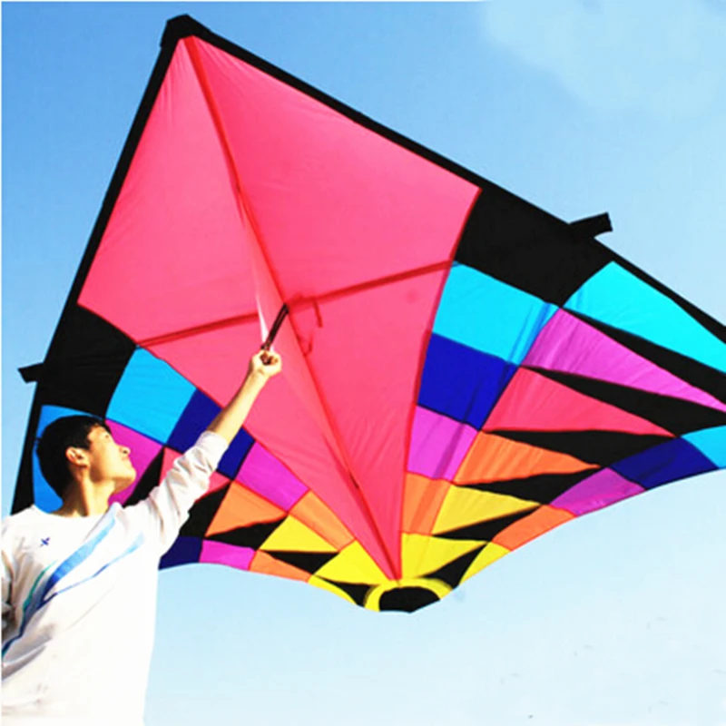 free shipping 6sqm delta kite for adults kites flying string line nylon professional kite reel ikite buggy parachute factory fun