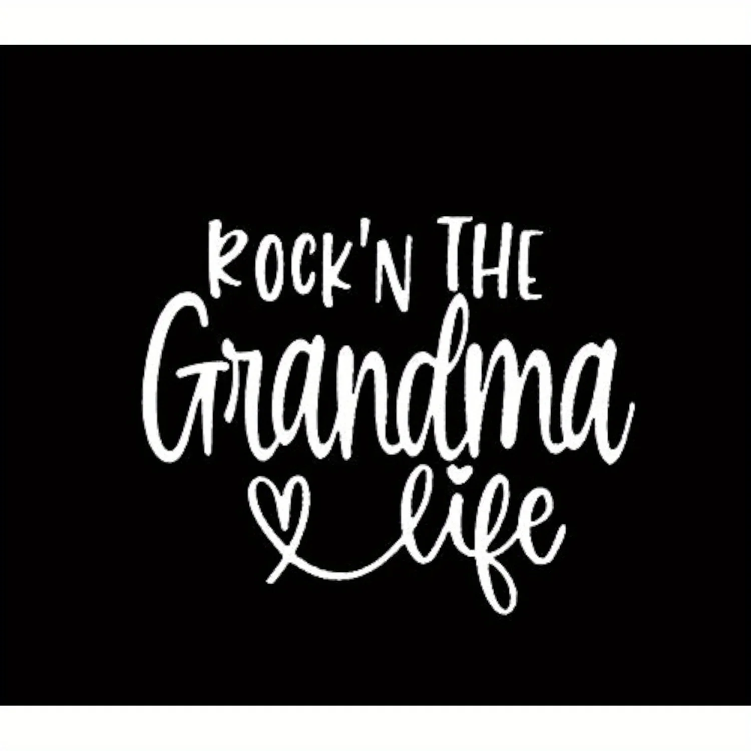 

2PCS Rock Granny Living Stickers Vinyl Stickers | Car Truck Van Wall Laptop | White | 14cm x 11cm | DUC1931