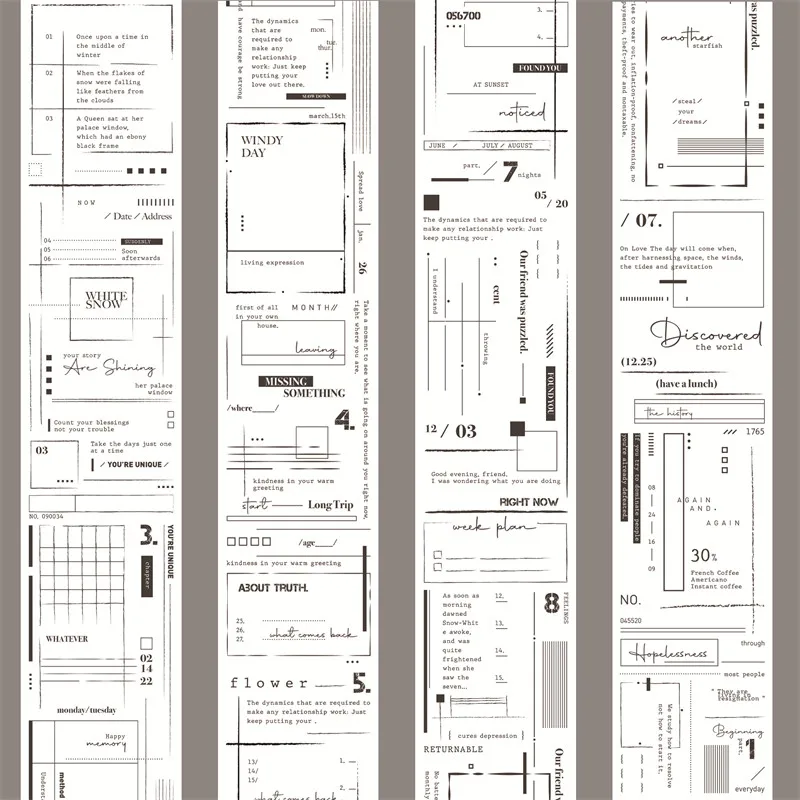 

Лента для журнала с маленьким цветком, мама, весь рулон, граффити, старый файл, базовая линия, геометрическая форма, наклейка для журнала