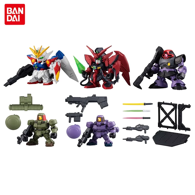 

Bandai Original GUNDAM FORTE15 Gashapon Toy Wing Gundam Zero Epyon Gundam Dom Action Figure Model Capsule Toys Kids Gift