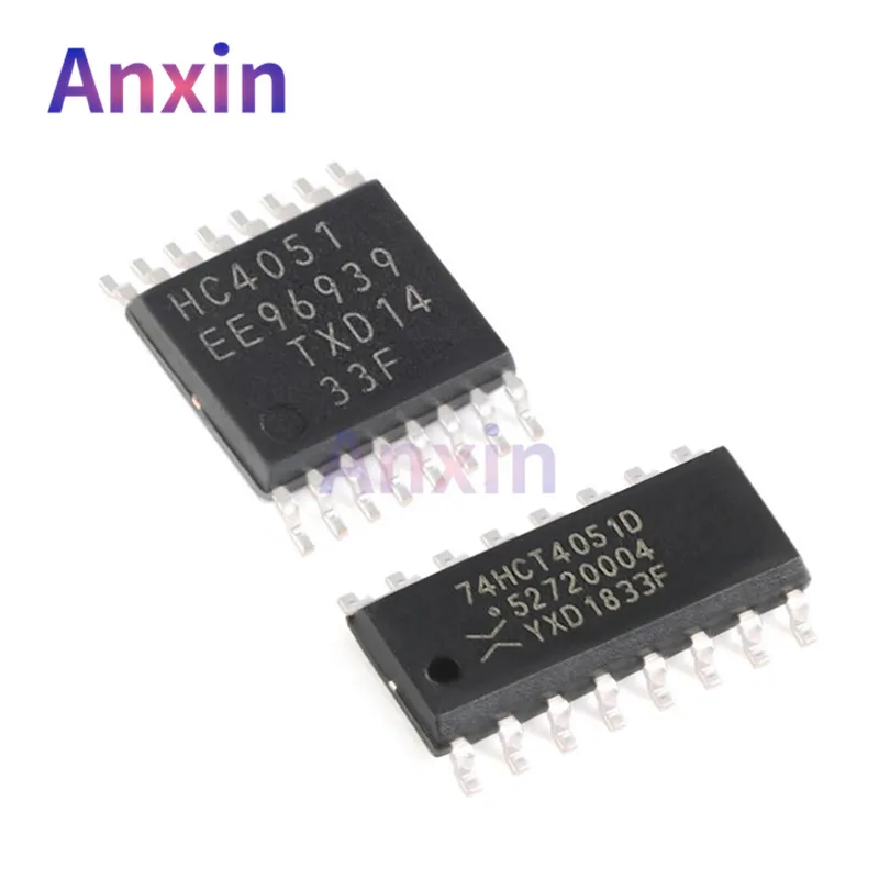 

10PCS 74HCT4051D 74HCT4052D SOP16 74HCT4051PW TSSOP SMD 74HCT4051 74HCT4052 4/8-channel Analog Multiplexer Demultiplexer Dual IC