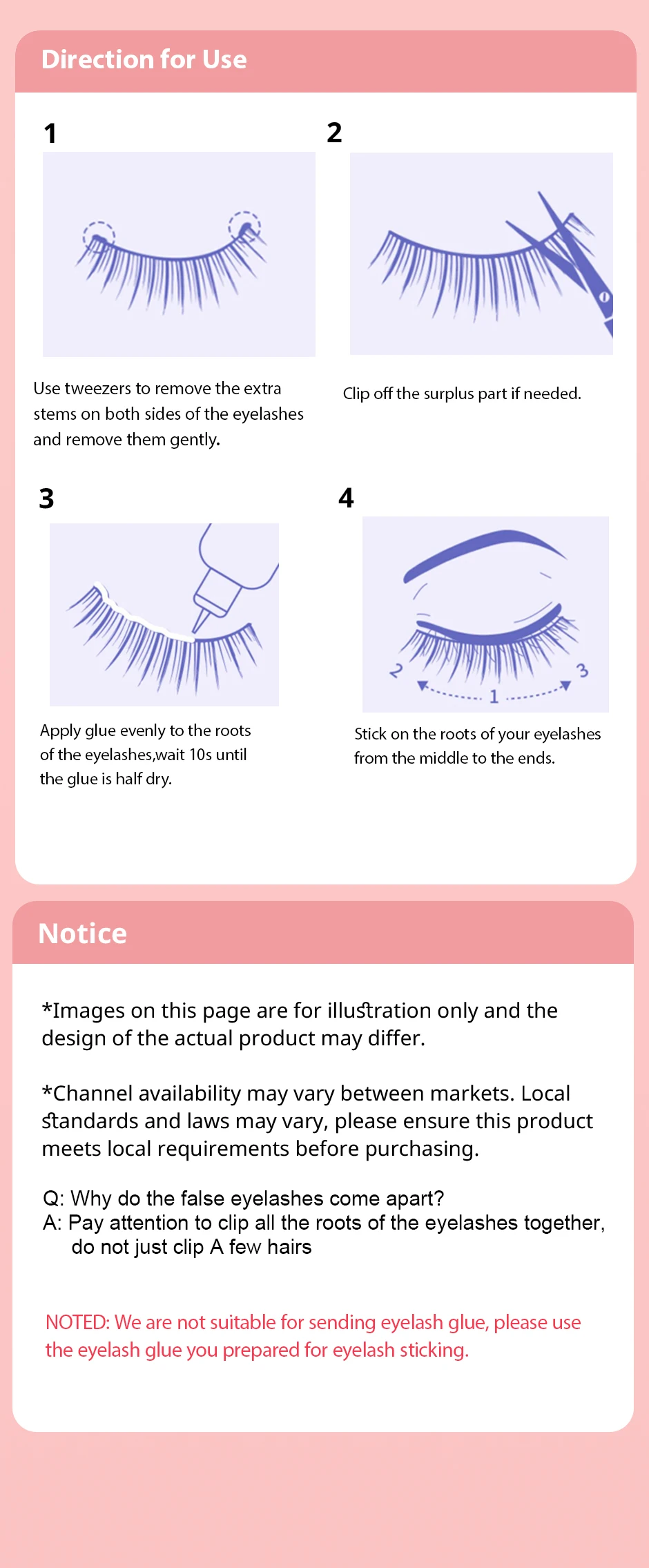 10 Paar natürliche D-Locken-transparente künstliche Wimpern im Cross-Stil eignen sich für Dating/Arbeit/Meetings – Detail 4