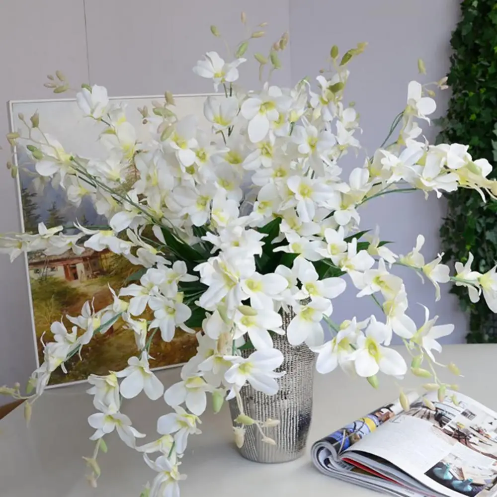 67cm Artificial Fake Orchid Flower Butterfly Plant Home Wedding Party Decor Ornament Drapery Wall Christmas DIY Phalaenopsis