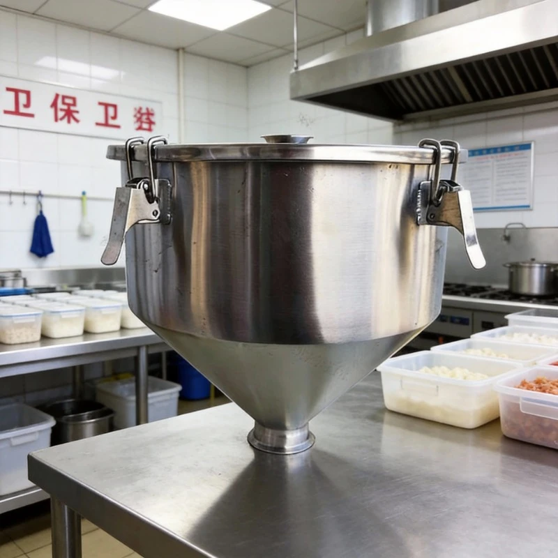 

Индивидуальная кухонная воронка из пищевой нержавеющей стали 316/304 с герметичной крышкой для гигиенического использования