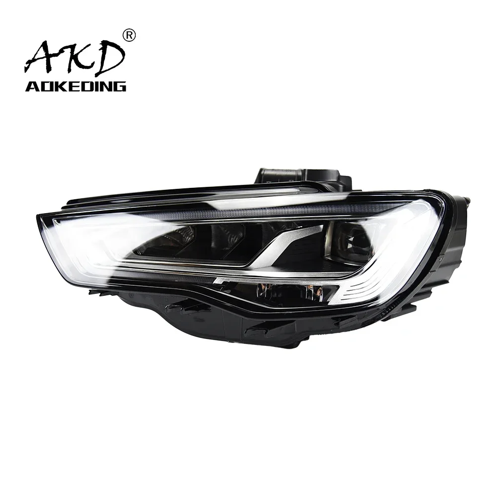 AKD Car Styling for A3 Headlights 2013-2016 A3 LED Headlight Animation Head Lamp DRL Dynamic Signal Brake Auto Accessories