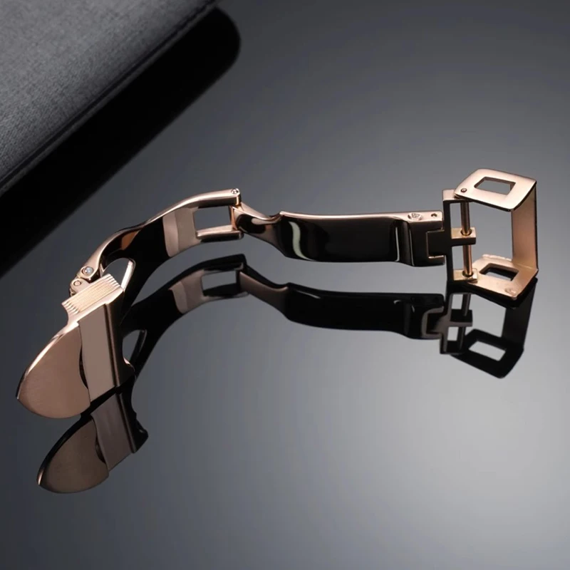 Ремешки для часов Tudor, пряжки из нержавеющей стали, силиконовая резина, складная застежка с инструментами, серебро, черное золото, розовое золото, 18 мм