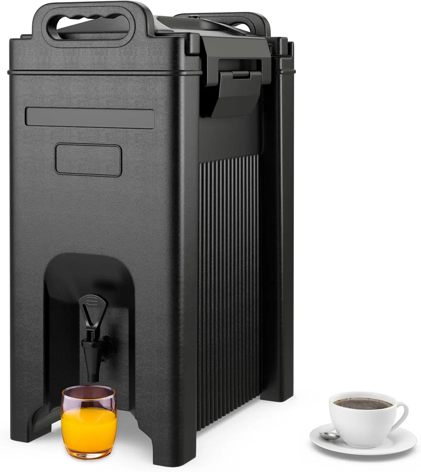 Insulated Beverage Dispenser, 5 Gallon Ice and Hot Drink Server with Handles, Food-grade Material, Hot beverage Dispenser