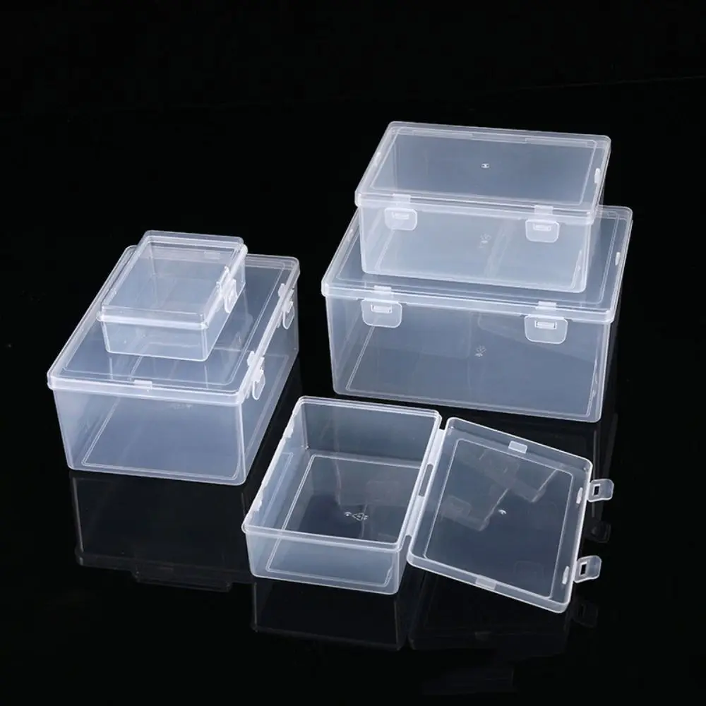 

Plastic Square Storage Box Jewelry Beads Container Small Items Case Packing Boxes Sundries Organizer Power Tools Holder