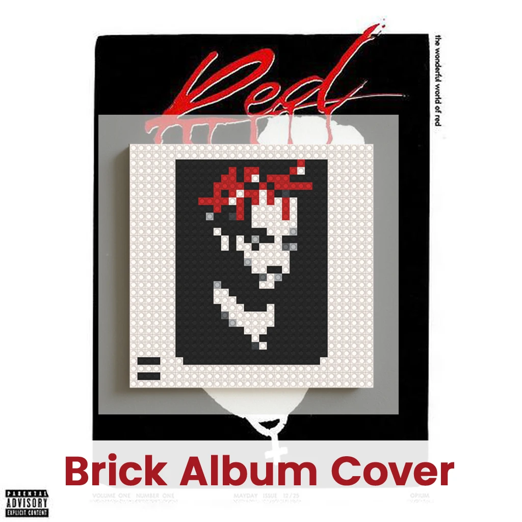 

P-Playboi Carti Rap Artist Building Blocks Mosaic Brick Wall Art Home Decor Poster Painting Living Room Bedroom Wall Decor
