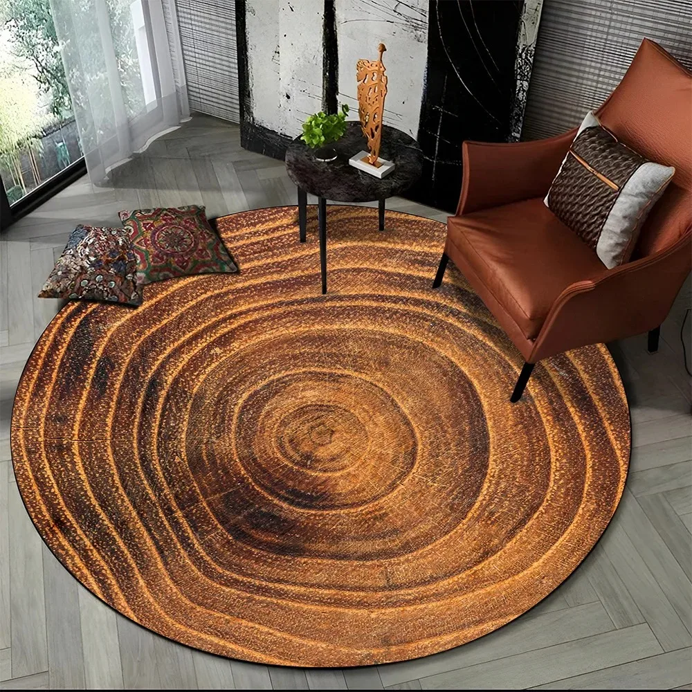 Round Carpets Realistic Vision Rug Living Room Bedroom Floor Mat Easy To Clean Sofa Chair Mat Soft Yoga Mat Home Decor Gift