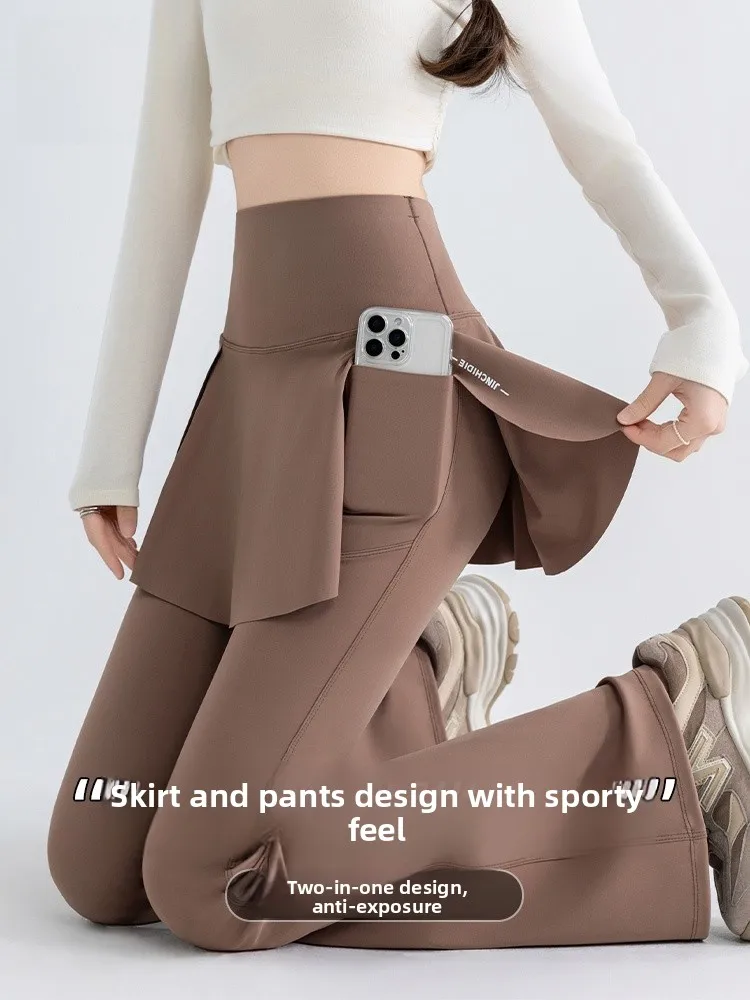 

Брюки для йоги с высокой талией, без скольжения, верхняя одежда Spor, повседневные брюки из ткани Cosite, девять очков для женщин