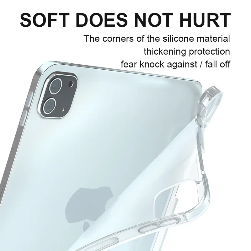 

For iPad Case 5 6 7 8 9 10th 11th Generation 2024 M4 2025 Air Pro MINI 3 4 Pro 11 12.9 13 inch Pencil Slot Stand Cases Cover