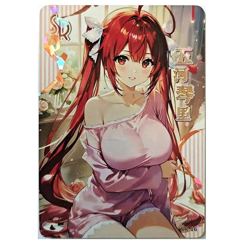 애니메이션 여신 이야기 희귀 SR 수집가 카드 엘리자 에밀리아 엘렌 조 스파클 바바라 토키사키 쿠루미 소년을위한 장난감 생일 선물