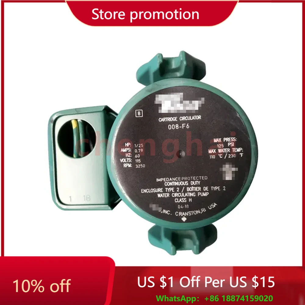 

Central Air Conditioning Refrigeration Accessories Centrifugal Pump Include Motor 1.9m3/h 115V AC 3P 026-32813-000 UP15-100F