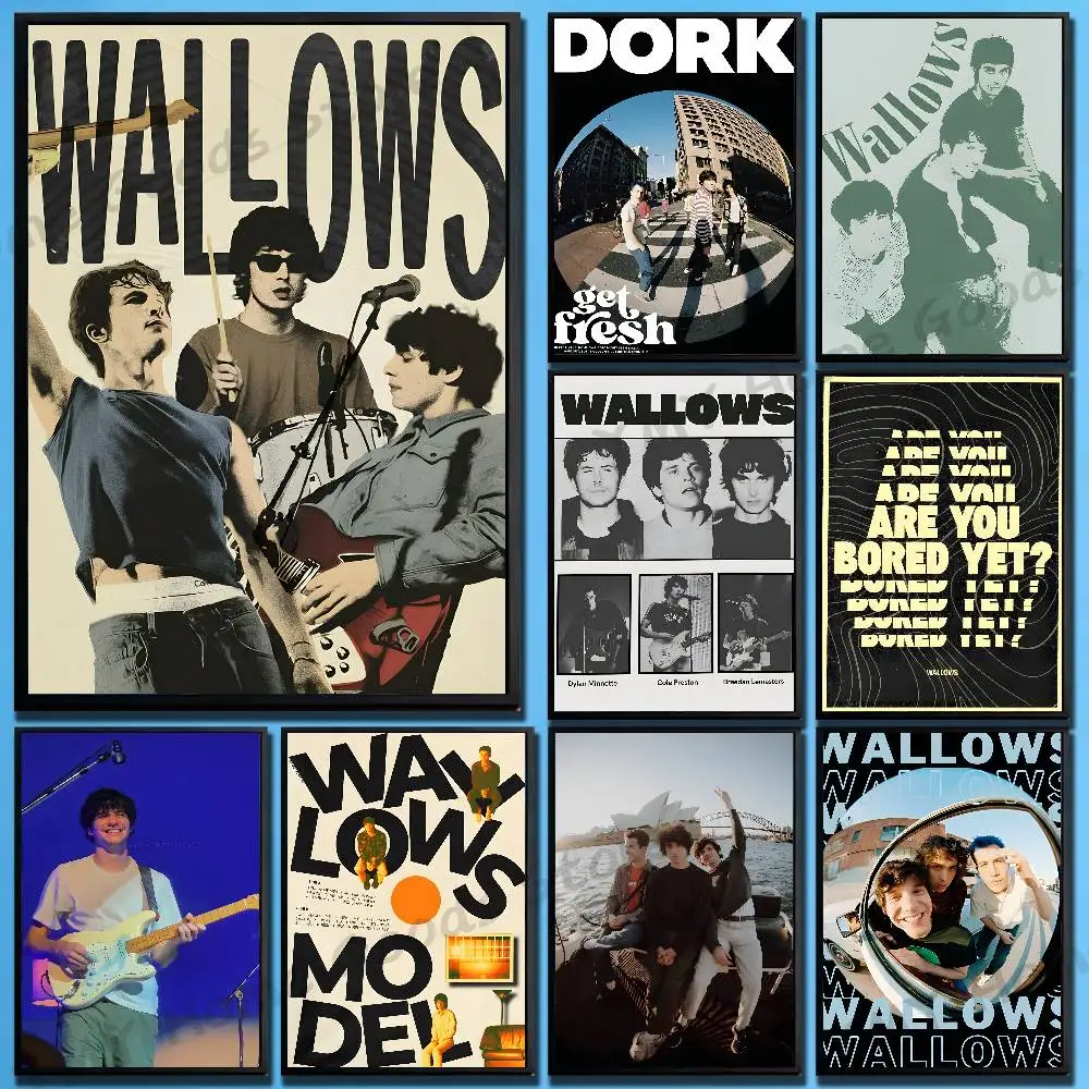 Rock Band Wallows Poster HD Art Sticky Wall Waterproof For Bedroom Game Room Wall Home Decor Gifts