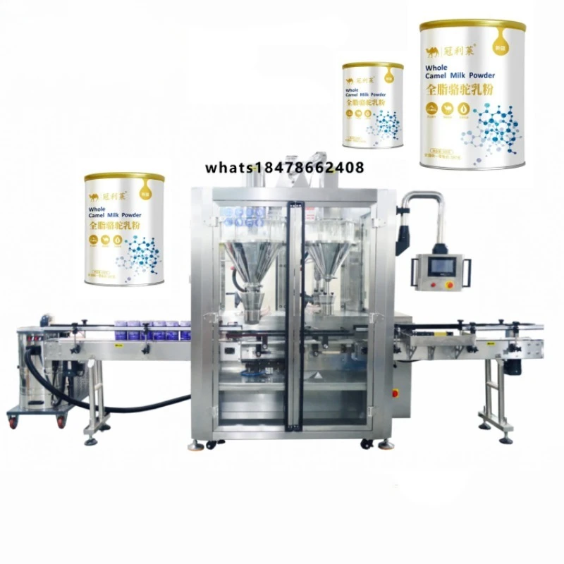 Fully Automatic Metering Powder Canning Machine Sterilized Canning Filling Sealing Labeling Baby Milk Powder Filling Machine