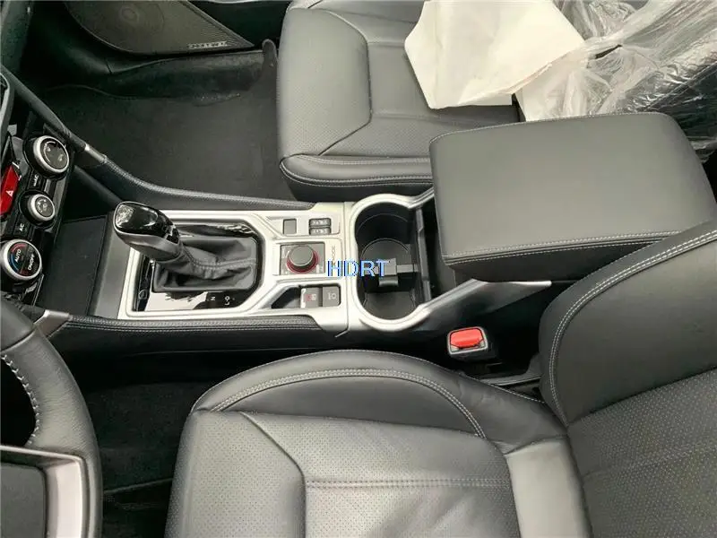 Car Styling Window Control Panel Center Console Water Cup Air Vent Outlet Silver Interior For Subaru Forester Wilderness 2019 +