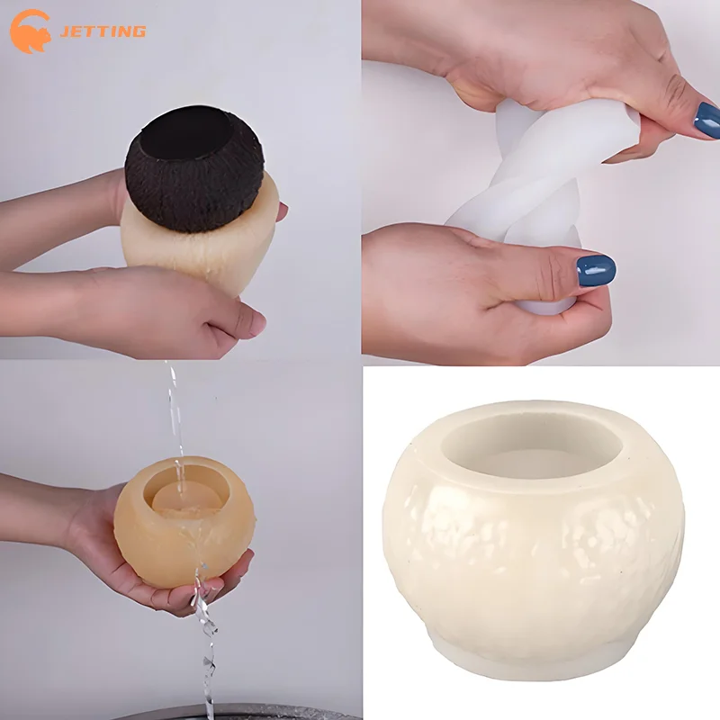 (New) 1PCS Creative 3D Simulation Coconut Silicone Mold For DIY Mousse Cake Dessert Chocolate Baking Mould