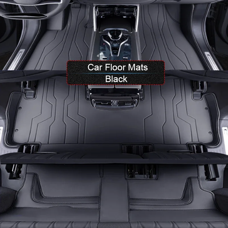 

Custom Nappa Leather Car Foot Protect Mat Auto Luxury Waterproof Floor Pad Accessory For BYD TAN TANG EV 7 SEATS 2022-Present