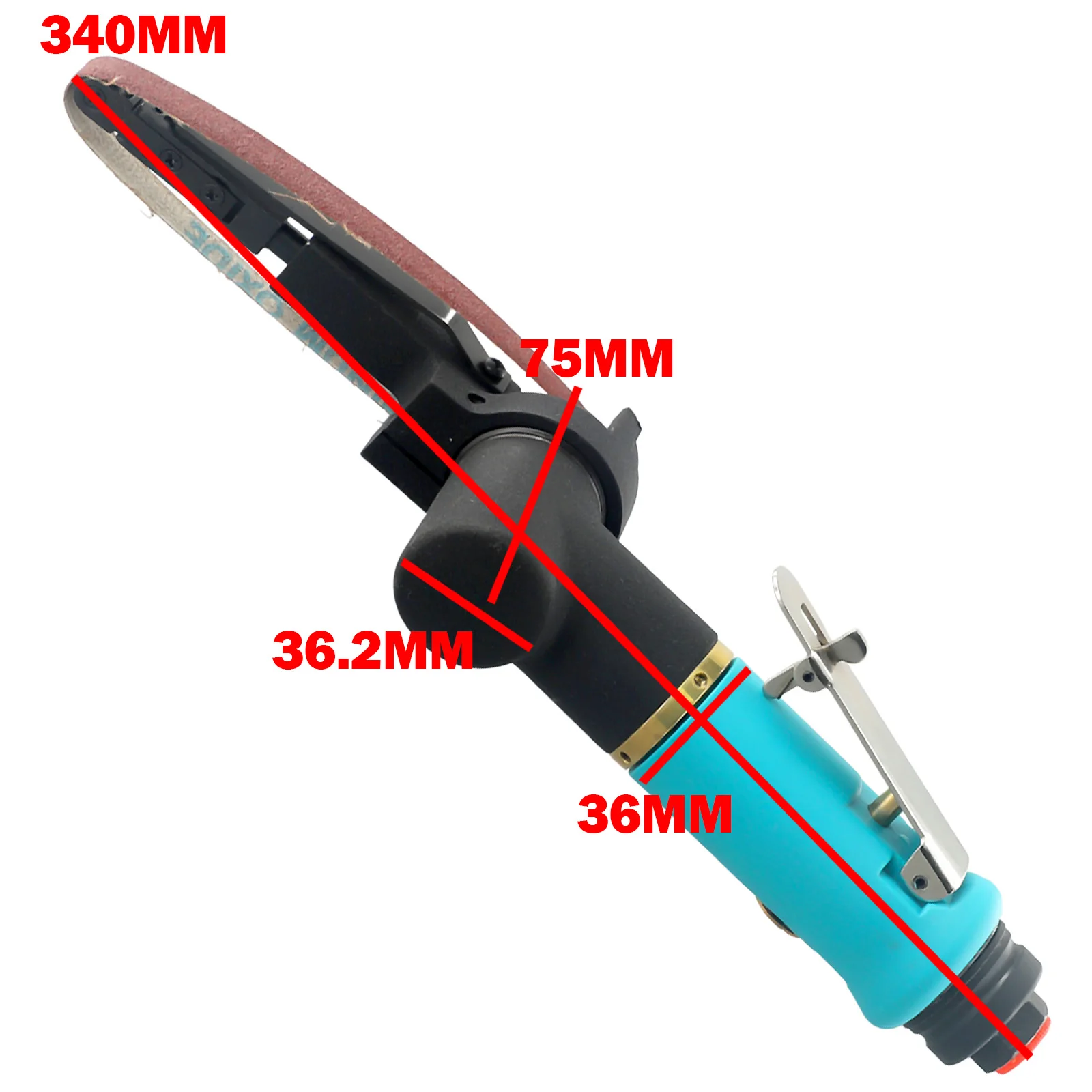 

Tool Air Belt Sander Pneumatic Sanding Belt Grinder Machine Sanding Belt Adapter Sanding Belt Sander Professional