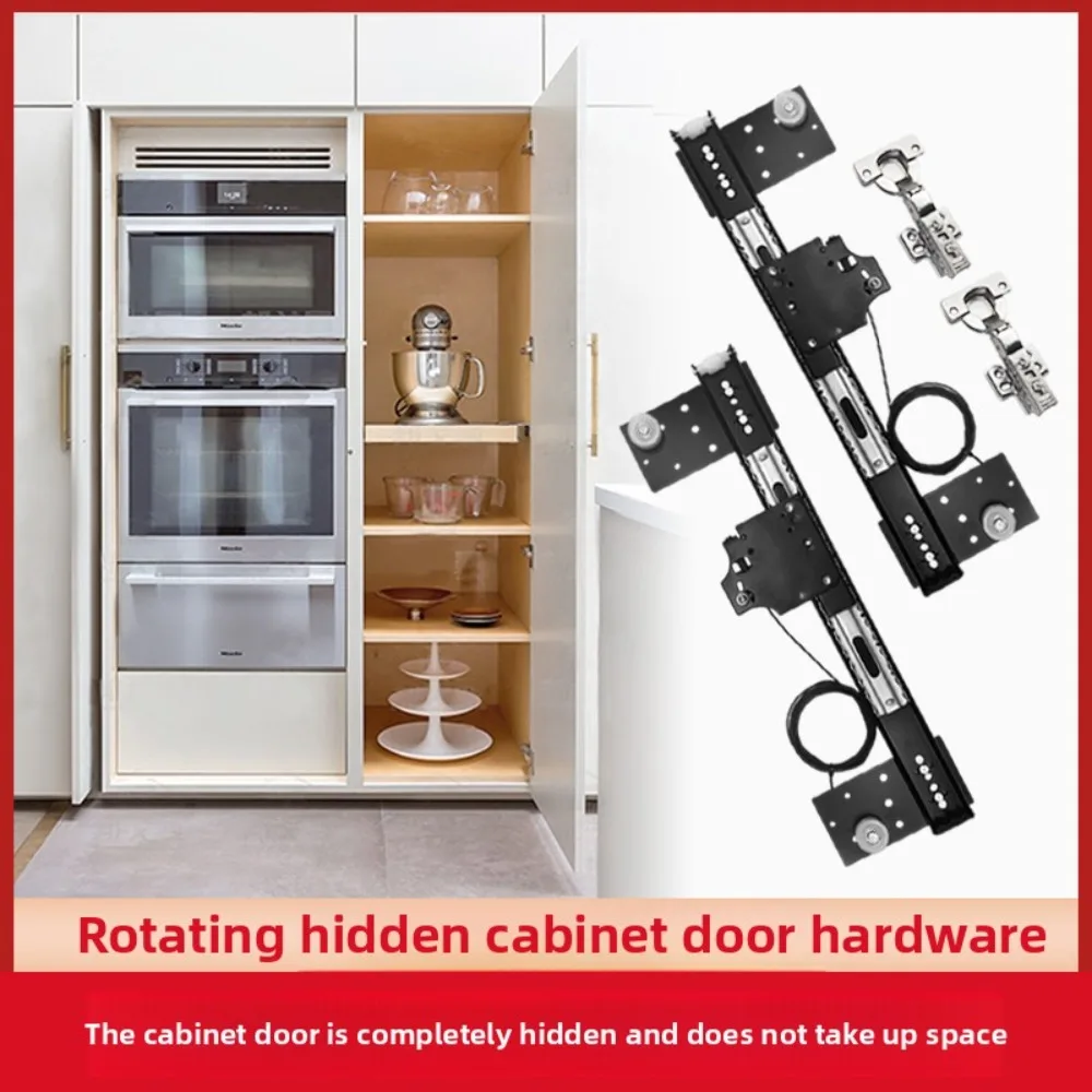 Wardrobe Cabinet Hidden Swing Door Slide Side Mount Plug-in Roller Folding Door Retractable Pocket Door Hardware Accessories