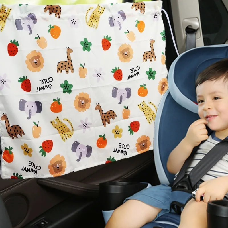 Car Sunshade Sunblock Curtain Car Side Block Children\'s Blackout Sunscreen Curtain Universal Car Bedroom Light Blocking Curtains