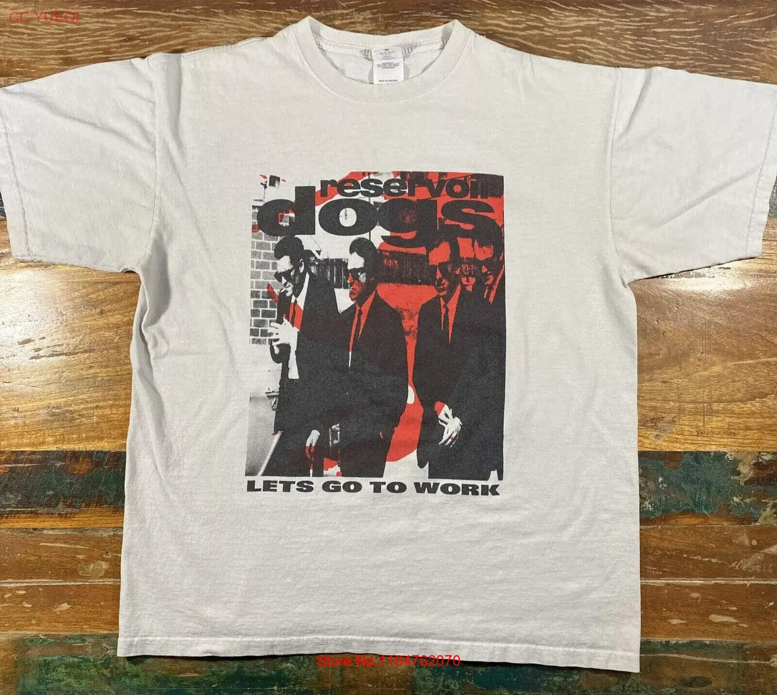 ヴィンテージ-レザボア-ドッグス-t-シャツ-90-年代映画プロモーション-クエンティン-タランティーノ-レッド-アンビル-ヴィンテージ-ウォッシュド-ユニセックス-多用途-ストリートウェア-ストレッチ