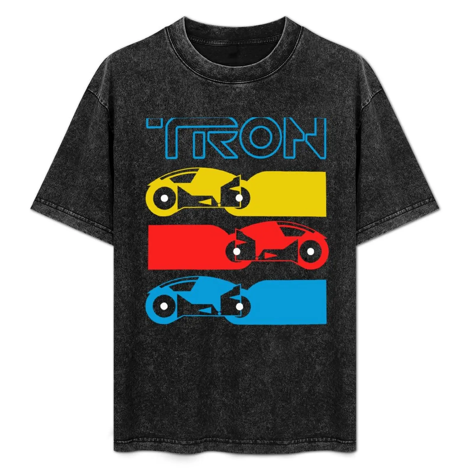 

Tron light cycle bikes T-Shirt baggy shirts blue archive plus sizes Men's t-shirts