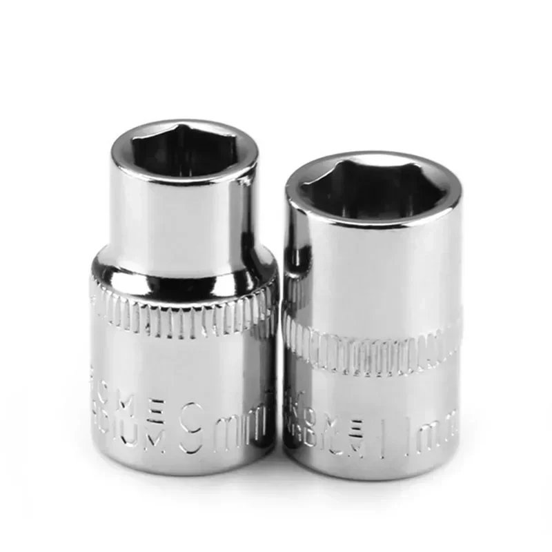 5/3/2/1pcs 1/4 Socket Wrench Head Sleeve Hexagon Socket Adapter Auto Repair Tool 4-14mm Sleeve Heads For Ratchet Wrench Spanner