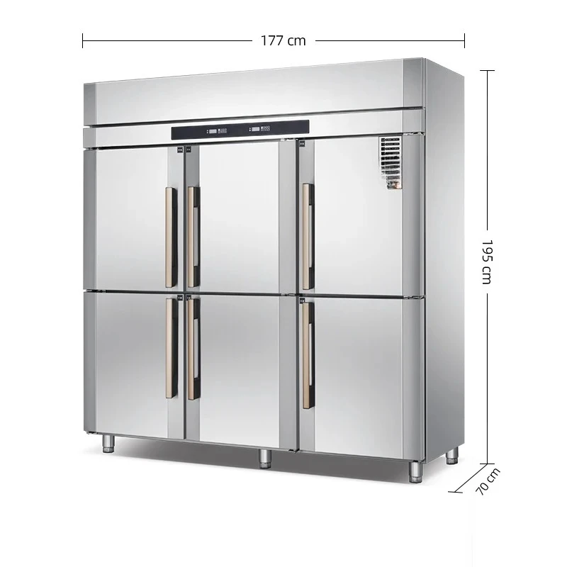 One-stop Service Custom Design Freezer Six Door Refrigerator 6 Doors Stainless Steel Refrigerator for Restaurant 2025