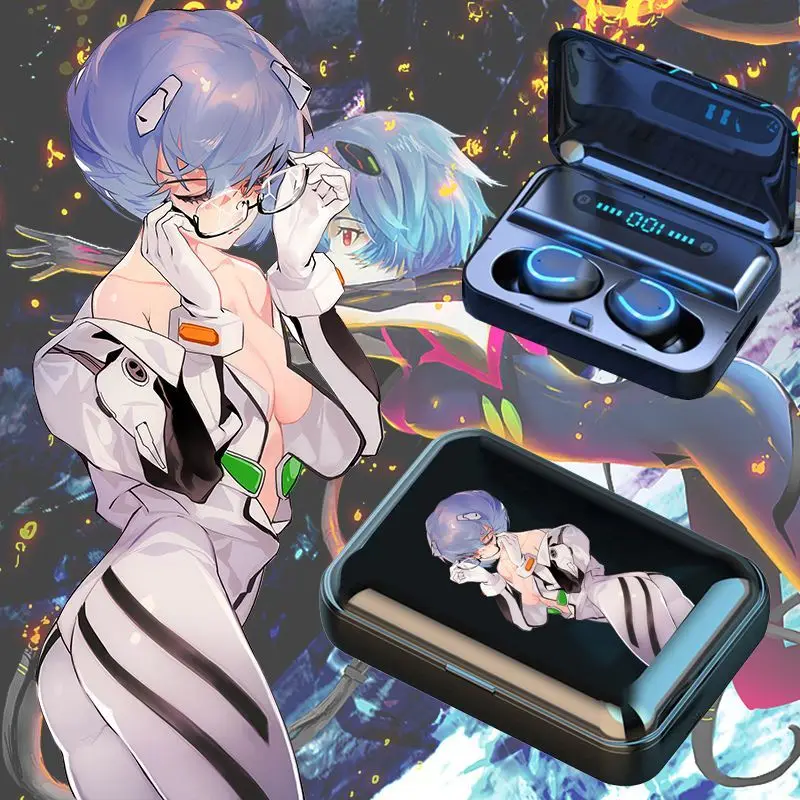 

Neon Genesis Evangelion Ayanami Rei Asuka Nagisa Kaworu Katsuragi Misato Men's and Women's In-Ear Wireless Bluetooth Headphones