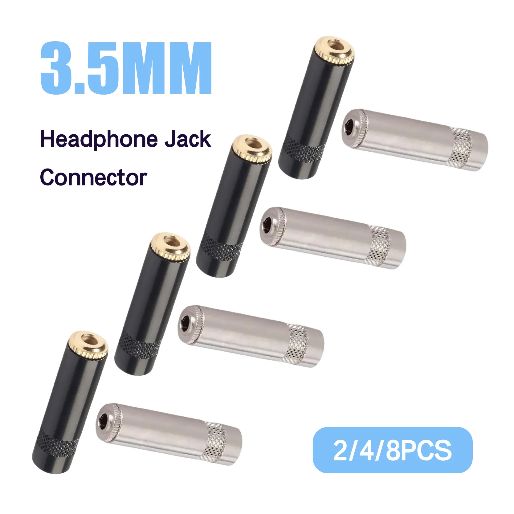 

2 шт. 3,5 мм 3-полюсный женский разъем для наушников стерео аудио адаптер для разъема наушников 3,5 мм разъем адаптер для наушников