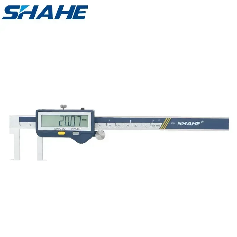 SHAHE New Built-in Wireless Digital Caliper Inside Groove Caliper With Flat Point Electronic Vernier Calipers Tool Micrometer