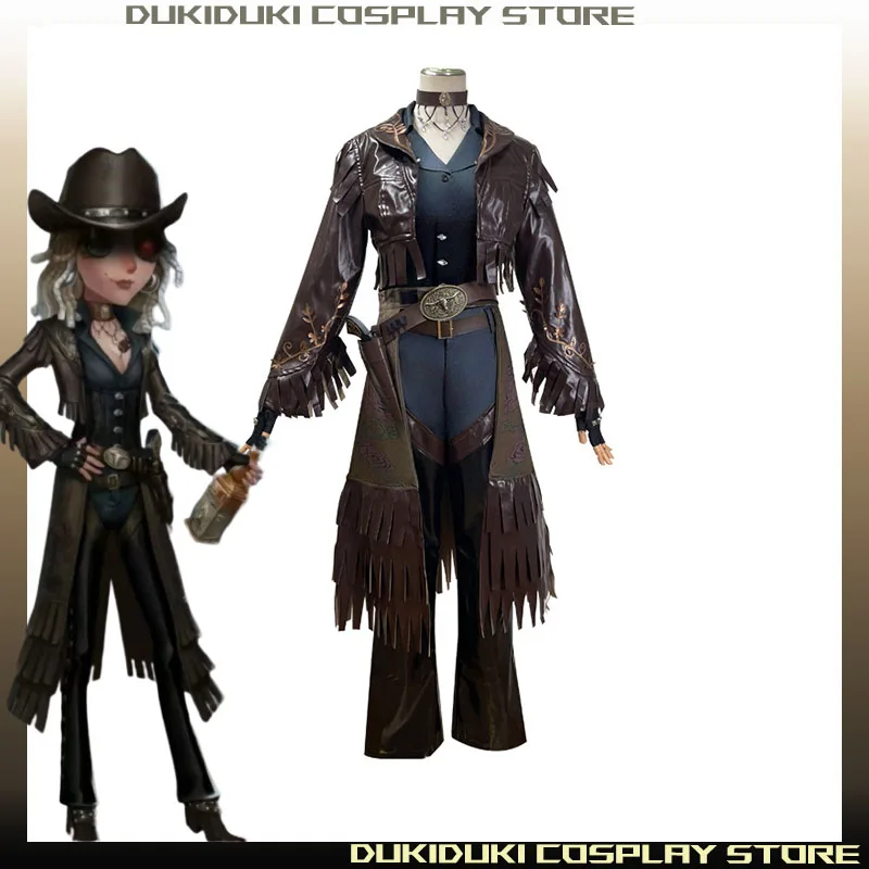 

Game Identity V Cosplay Costume Proofreade Barmaid Demi Bourbon Black Rose Cosplay Full Suits Party Playing Role Women Clothings
