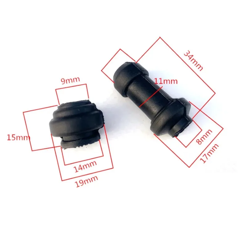 2set Motorcycle Disc Brake Upper Lower Pump Dust Cover Shock Absorber Sleeve Sealing Rubber Sleeve Caliper Waterproof Rubber Cap