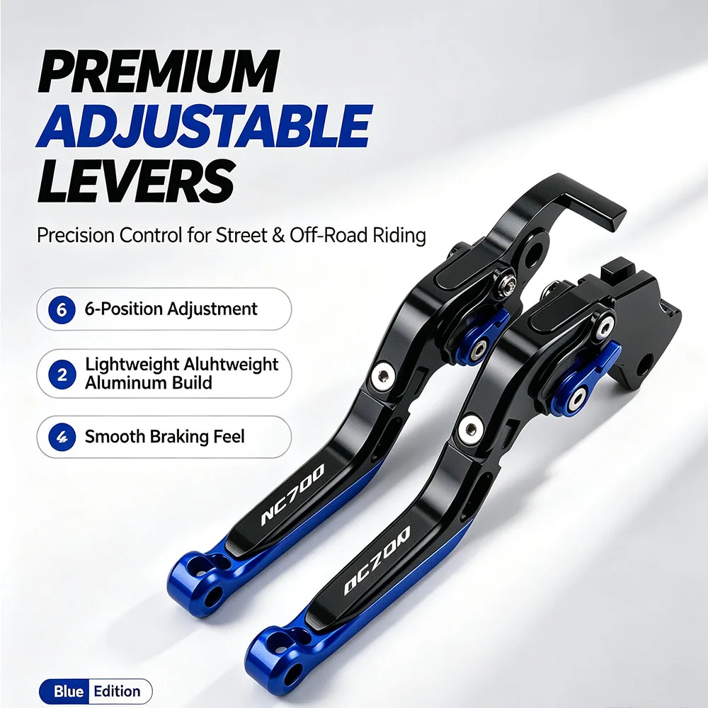 For Honda NC700 NC700X NC700S NC 700 2016-2020 Motorcycle Brake Clutch Levers CNC Aluminum Adjustable Folding Extendable Set Kit