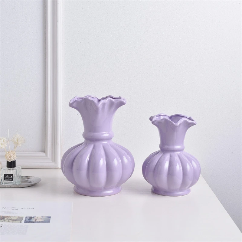 LH simple modern living room handmade flower arrangement decoration ceramic vase home decoration ornament