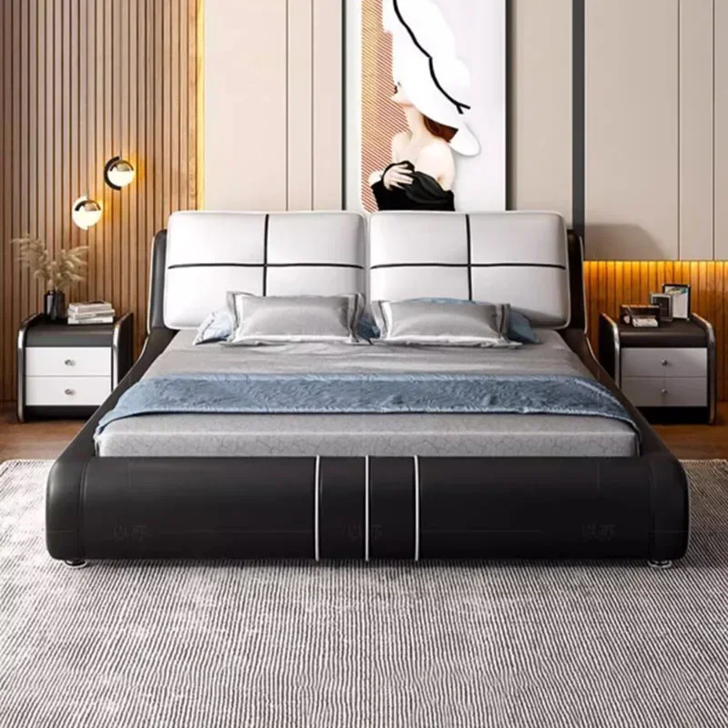 

Queen Luxury Aesthetic Double Bed Aesthetic Modern King Double Bed Bedroom High End Camas De Matrimonio Dormitorio Furniture