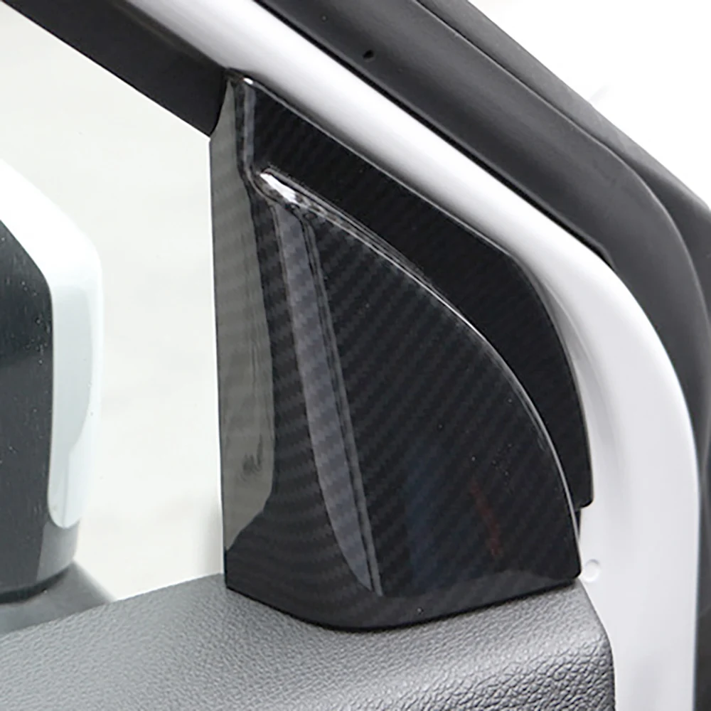 

For 2018-2024 Mitsubishi Eclipse Cross Interior Door Pillar Trim Cover Mouldings Carbon Fiber Look