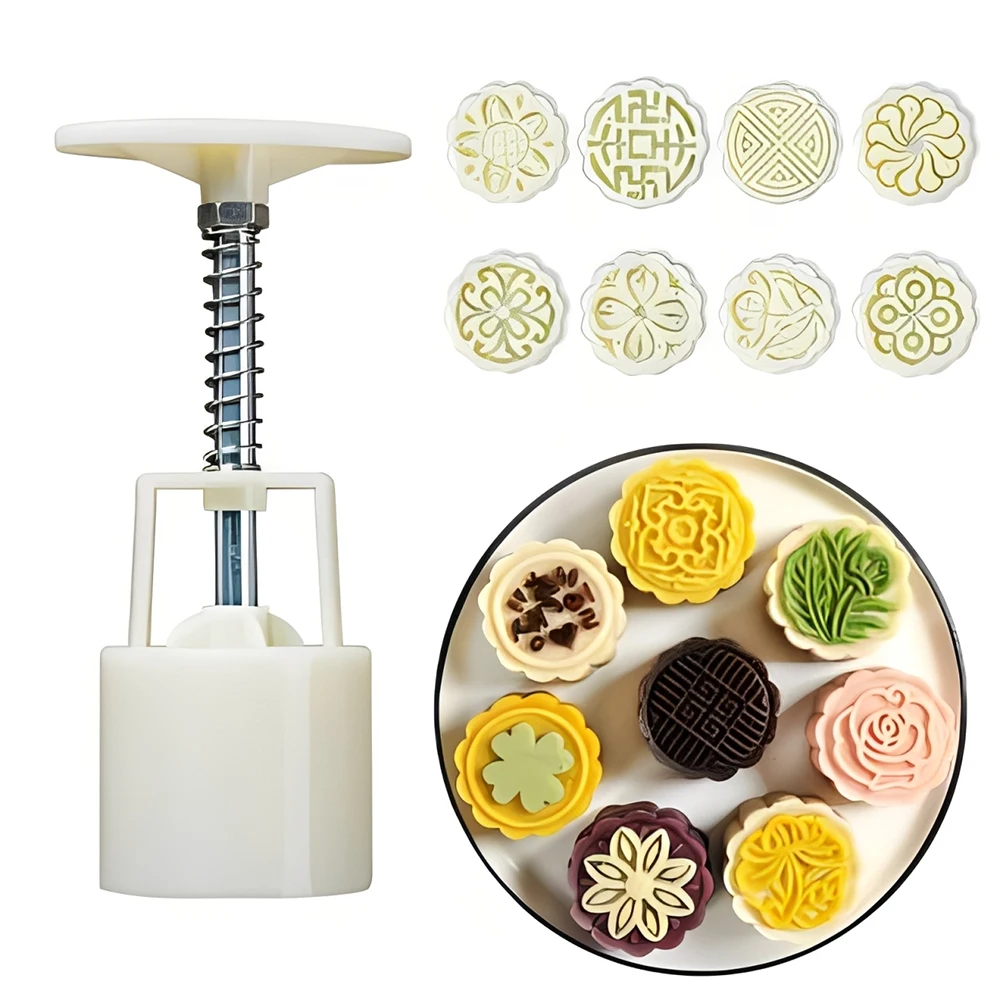 Ejetor de Brigadeiro Blue Star com Moldes de Flor, Coração e Arabesco para Doces Gourmet