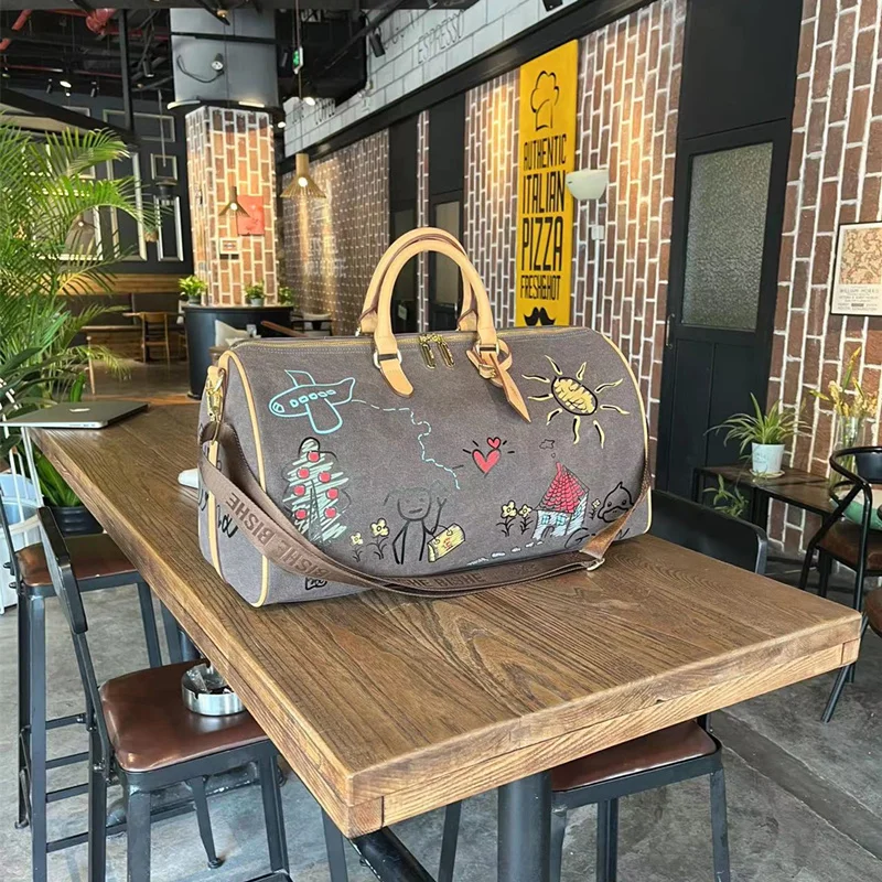 zrvr-canvas-travel-bag-men's-fitness-short-trip-carry-on-bag-large-capacity-slant-crossbag-lightweight-travel-handbag