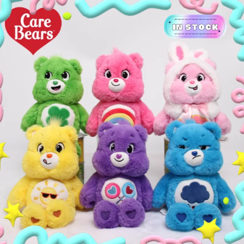 

33cm Care Bears Plush Kawaii Rainbow Bear Plush Doll Lovely Anime Teddy Bear Stuffed Doll Toy Room Decor Birthday Gift